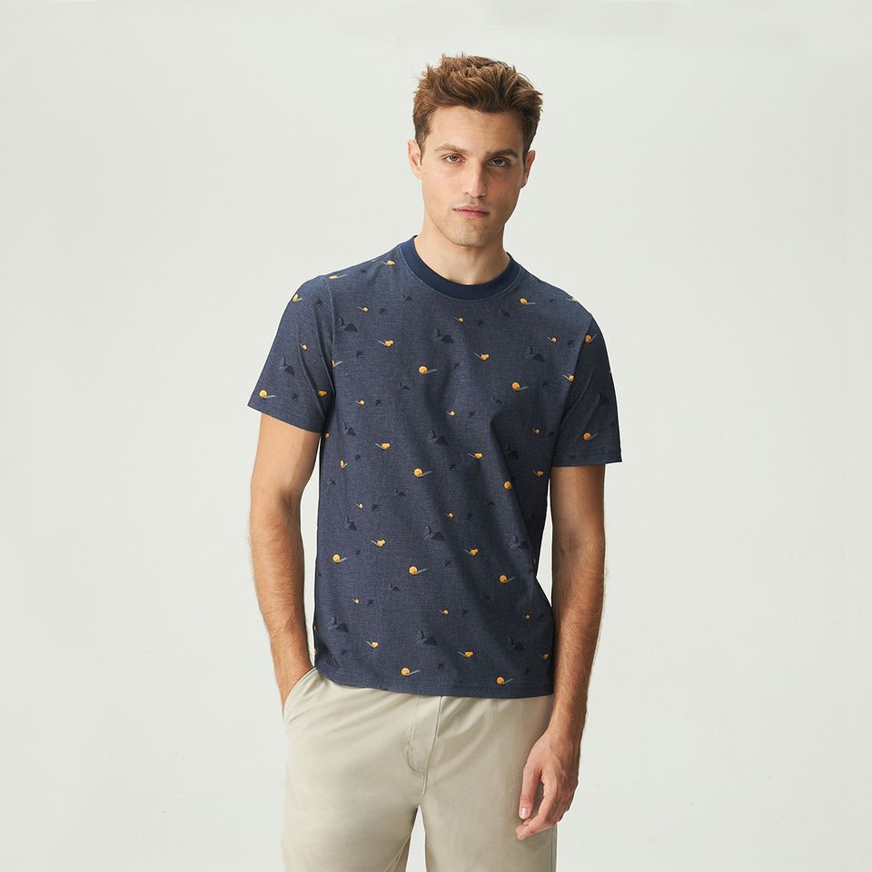 Camiseta Fila Regular Mountain Full Print Masculina