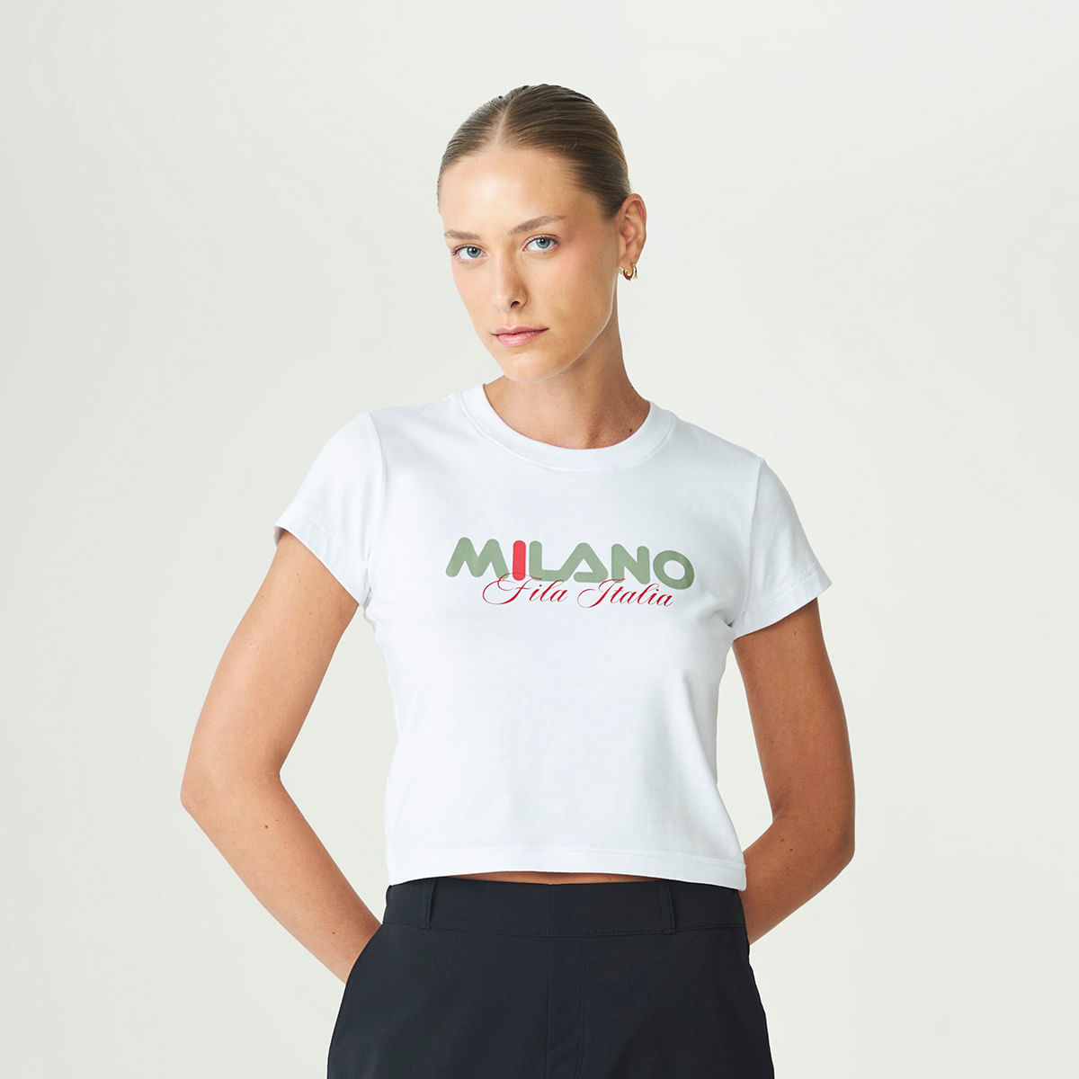 Camiseta Fila Slim Milano Ag Feminina