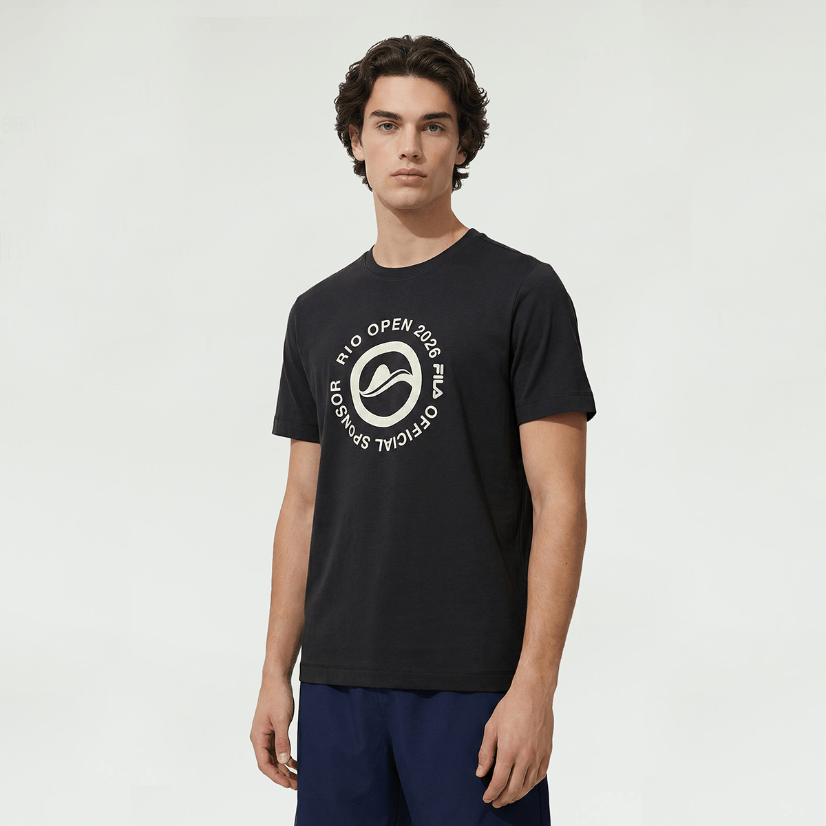 Camiseta Fila Regular Official Sponsor Rio Open 26 Masculina