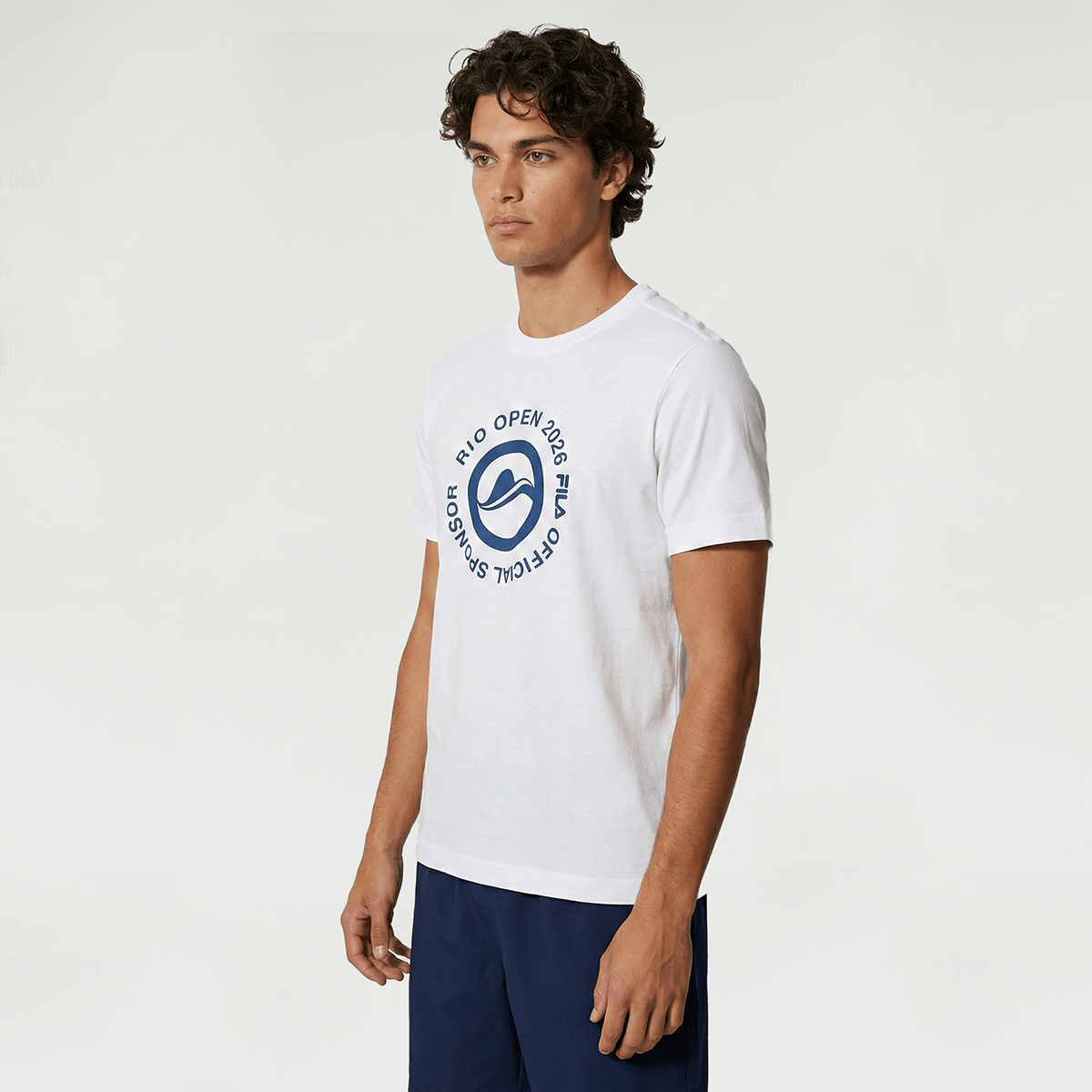 Camiseta Fila Regular Official Sponsor Rio Open 26 Masculina