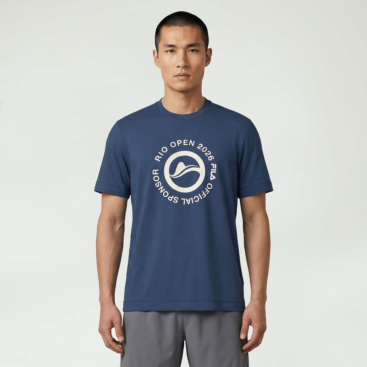 Camiseta Fila Regular Official Sponsor Rio Open 26 Masculina