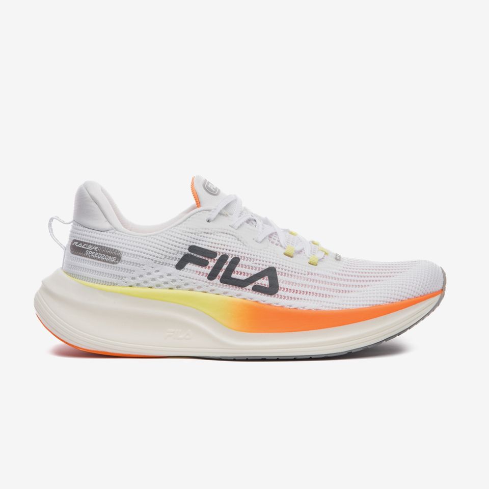 Tênis Fila Racer Speedzone Feminino Branco e Laranja