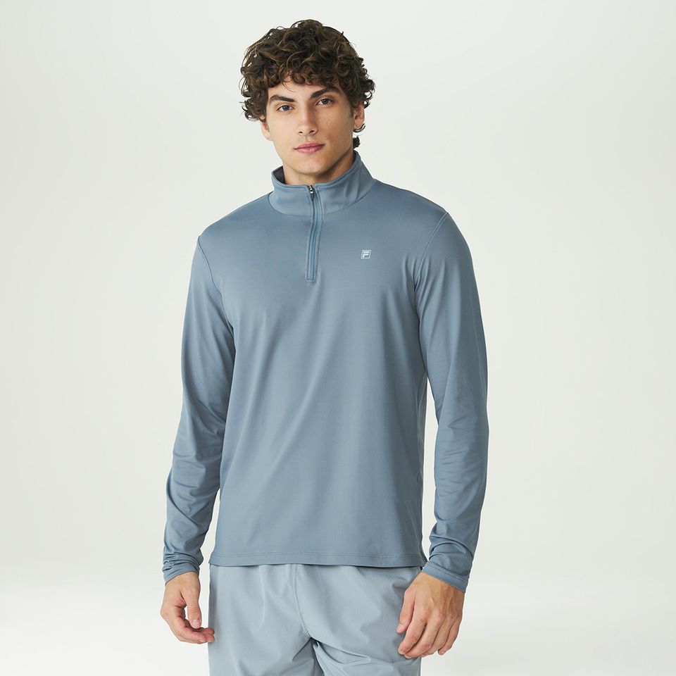 Blusa Manga Longa Fila Half Ziper Life Masculina