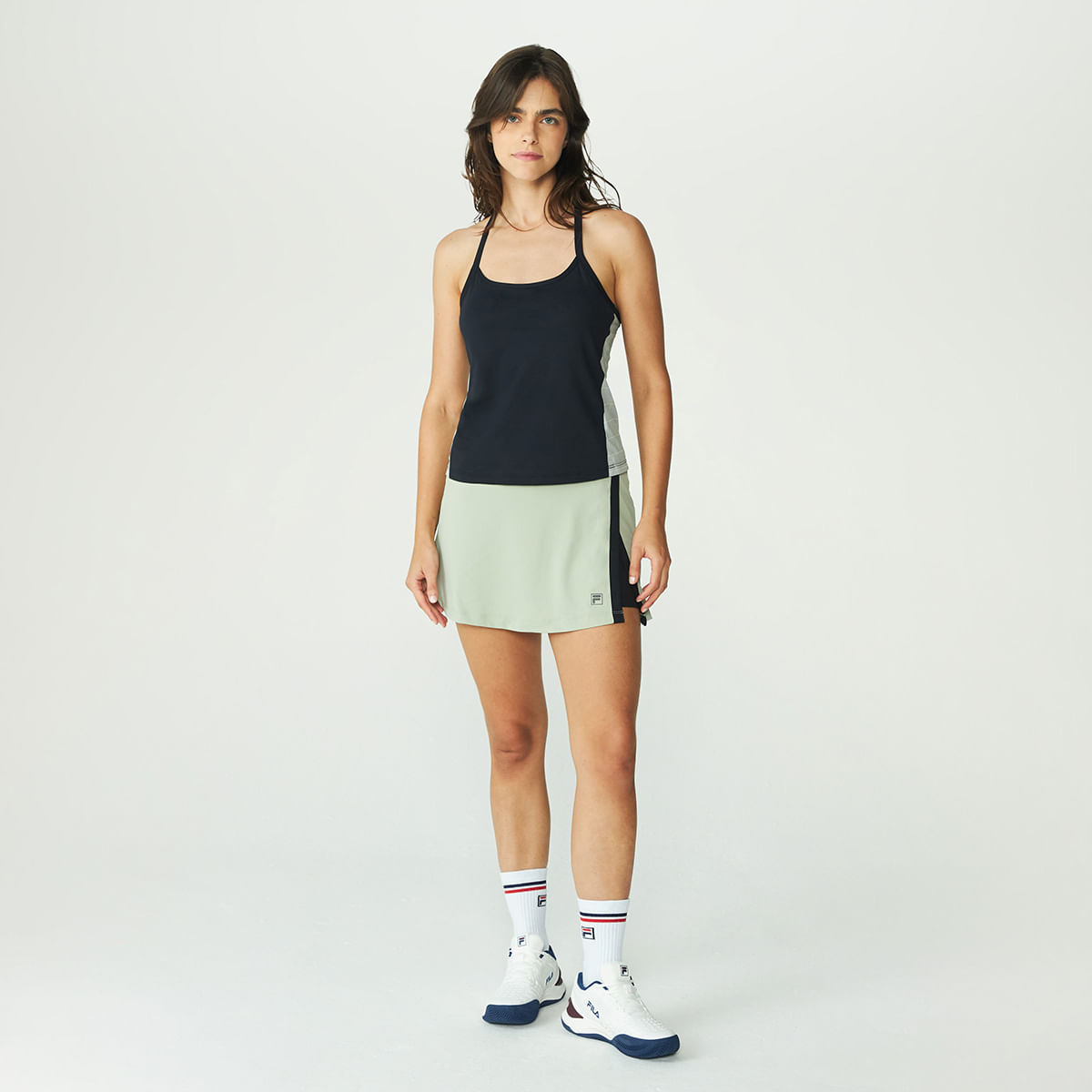 Short Saia Fila Slit Match Feminino
