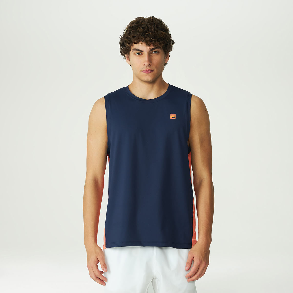 Camiseta Sem Manga Fila Grid Match Masculina