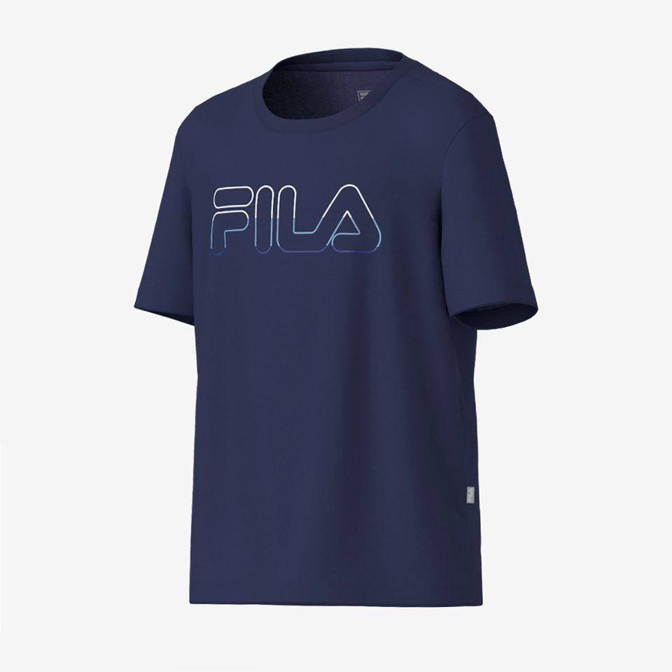 Camiseta Fila Regular Sports Light Letter Juvenil