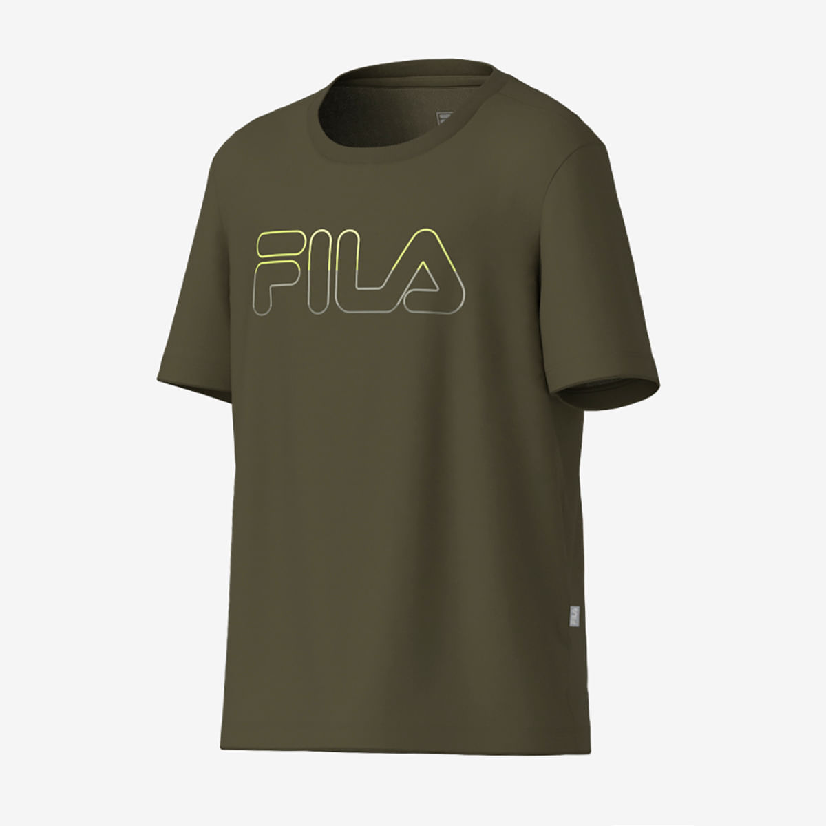Camiseta Fila Regular Sports Light Letter Juvenil