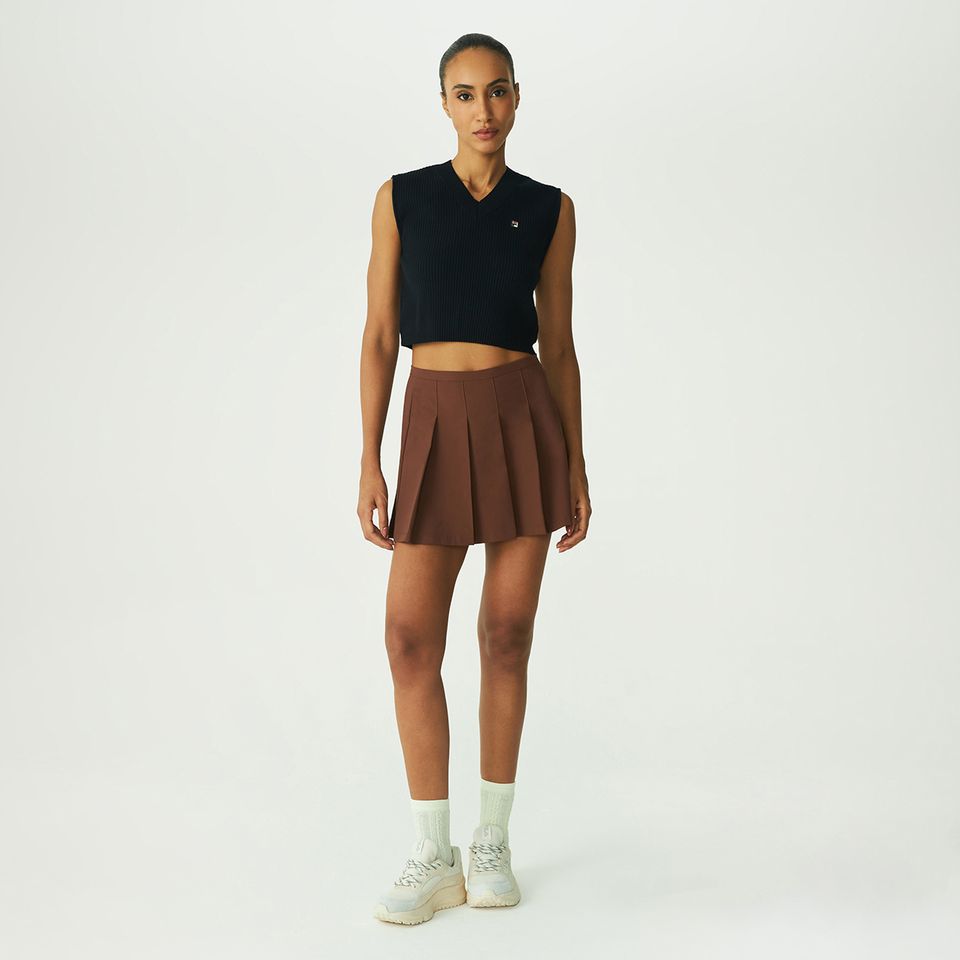 Saia Fila Pleated Ag Feminina