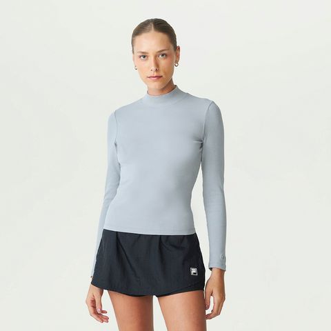 Blusa Manga Longa Fila Essentials Rib Feminina — Fila