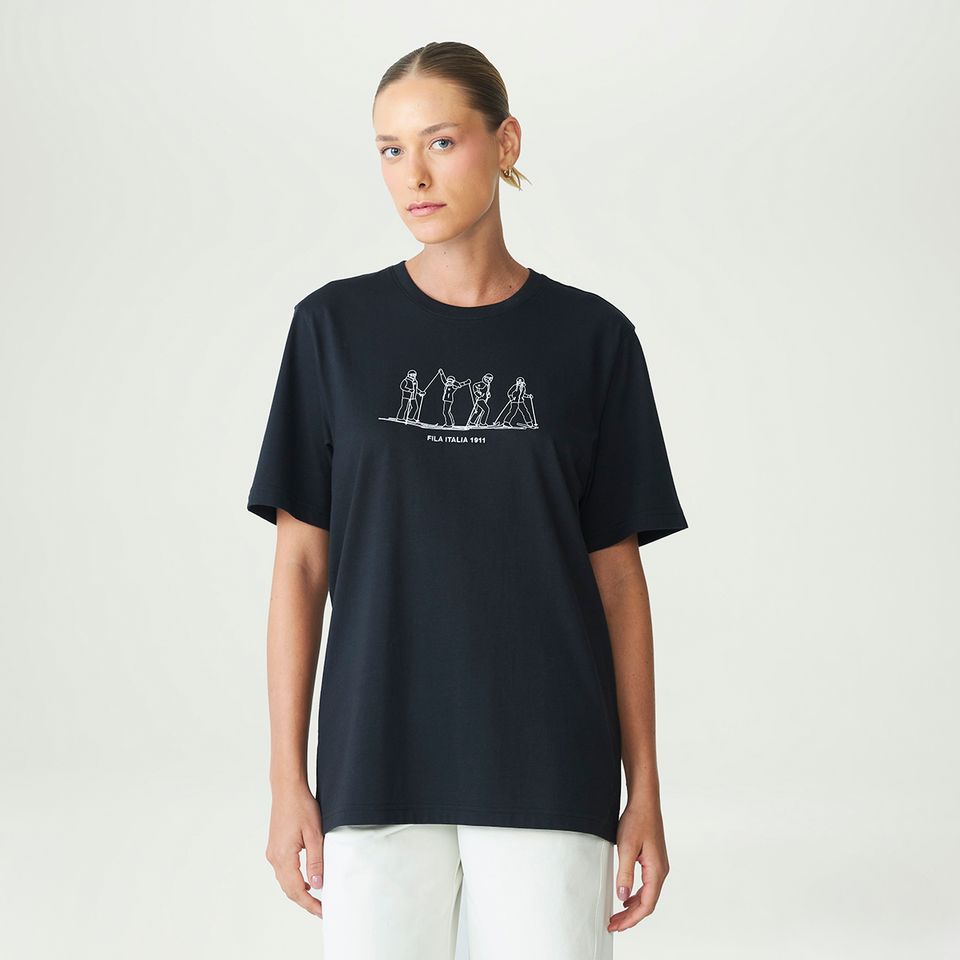 Camiseta Fila Long Ski Club Ag Feminina