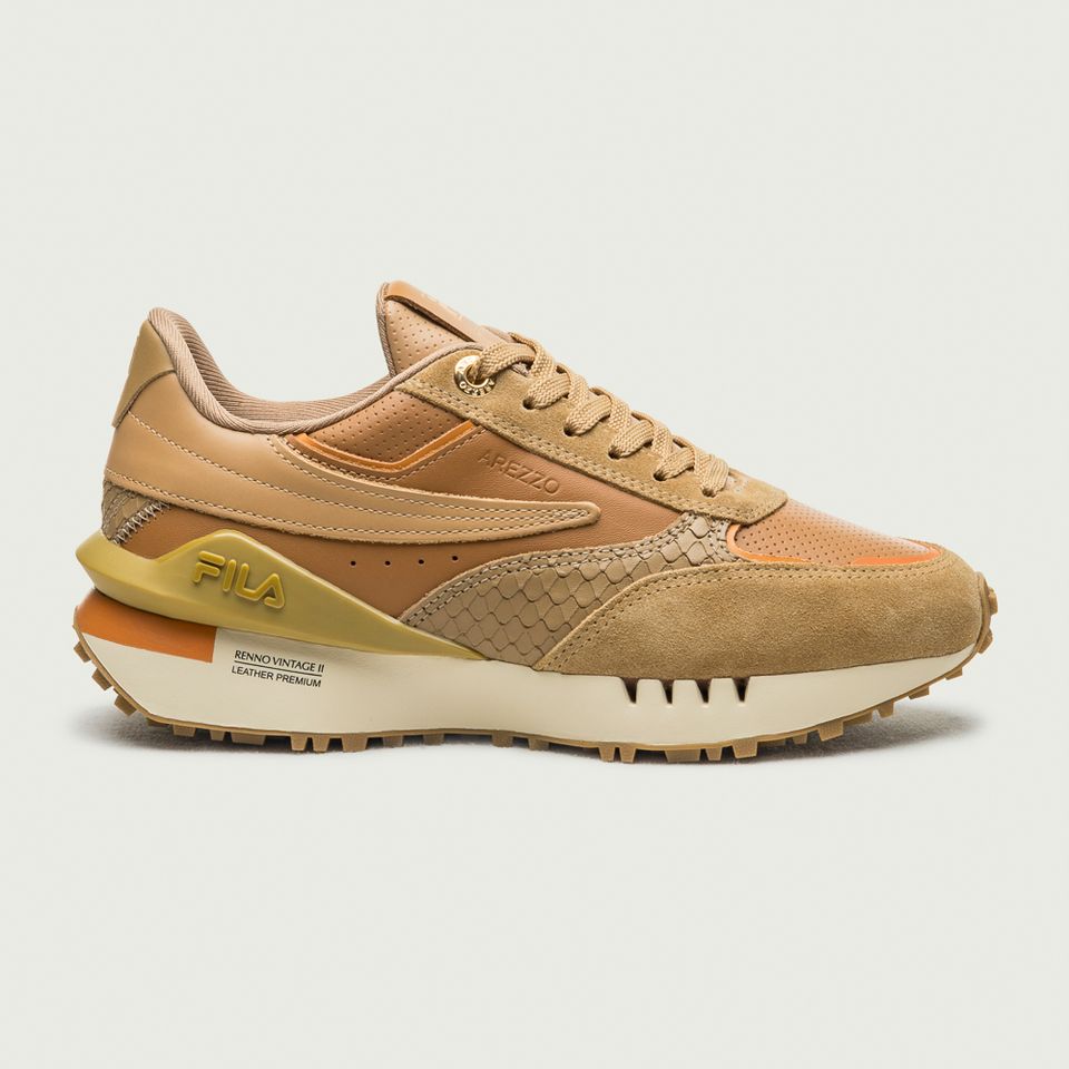 Tênis Fila X Arezzo Renno Vintage Ii Feminino Caramelo