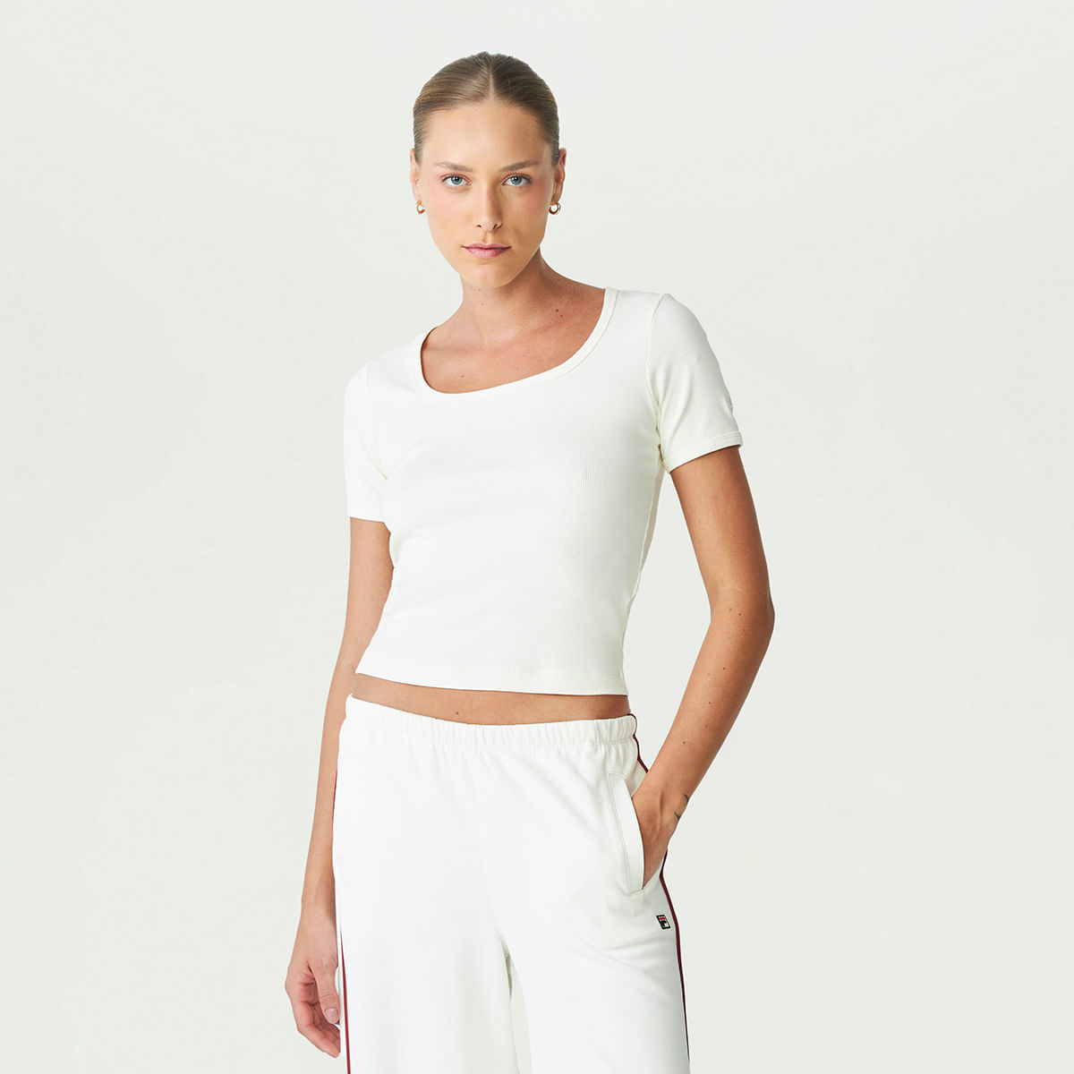 Camiseta Fila Essentials Rib Feminina — Fila
