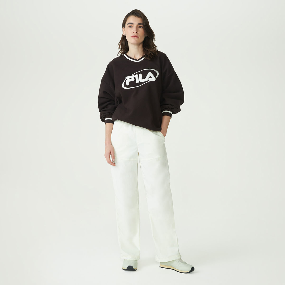 Calça Fila Baggy Parachute Feminina