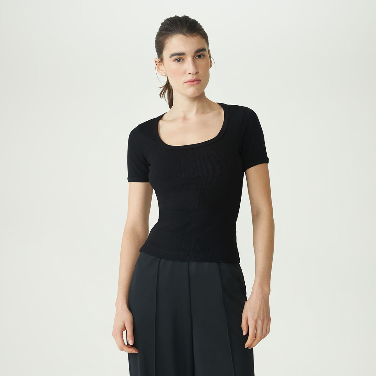 Camiseta Fila Essentials Rib Feminina