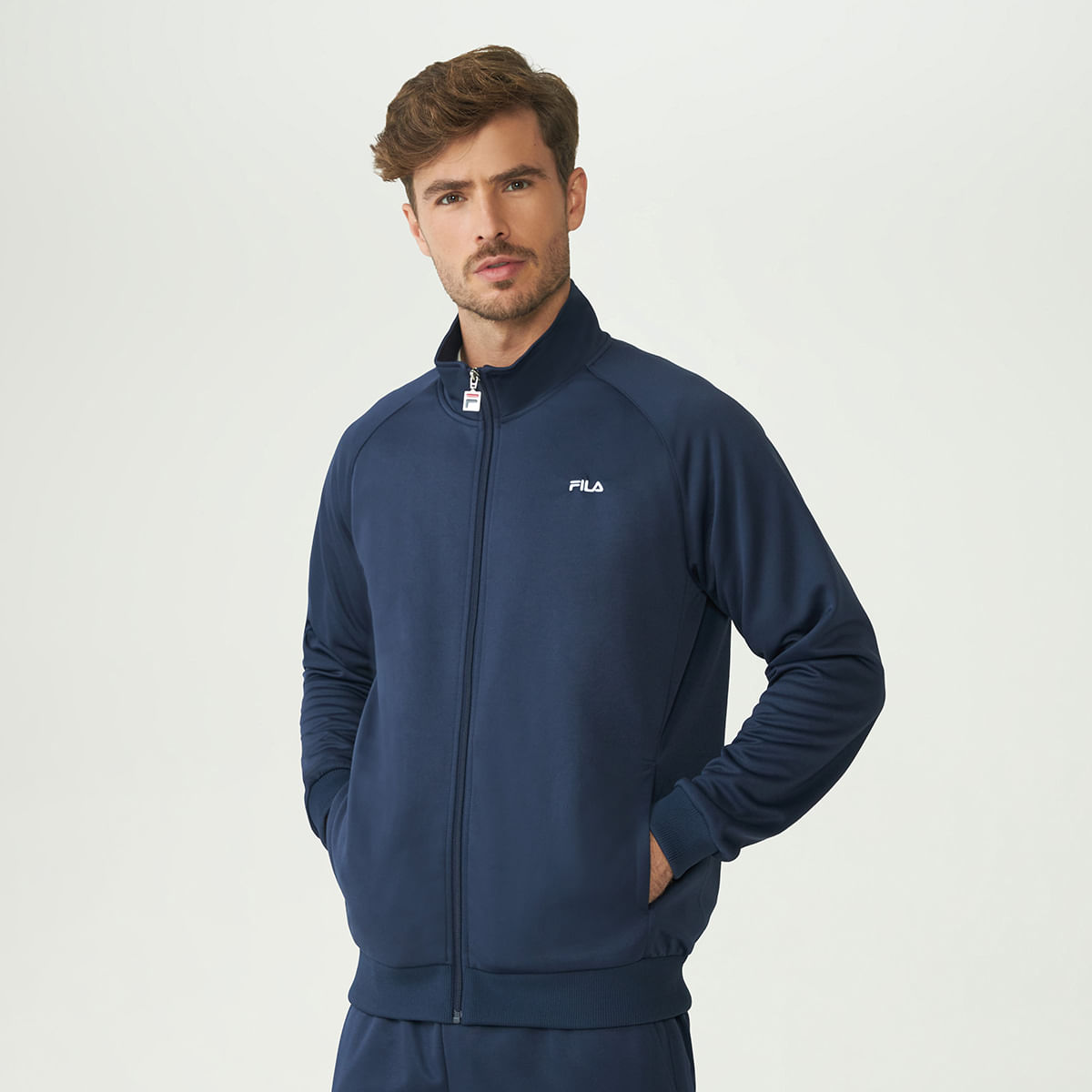 FILA ジャケット ネイビーテニス AGASALHO MASCULINO FILA ESSENTIALS II - fila