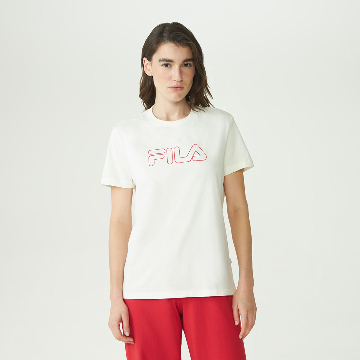 Camiseta Fila Regular Basic Outline Feminina — Fila