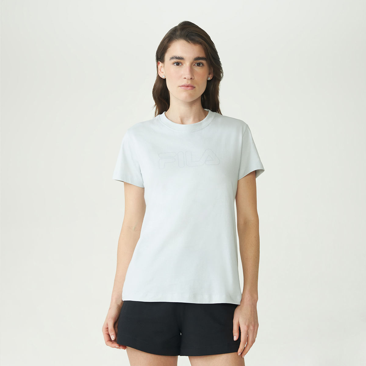 Camiseta Fila Regular Basic Outline Feminina — Fila