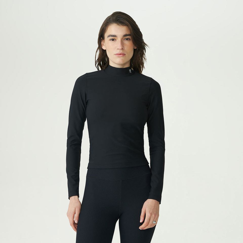 Blusa Manga Longa Fila Gola Alta Workout Flex Feminina