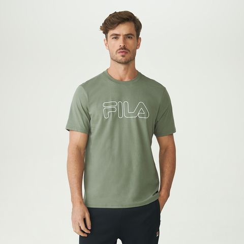 Camiseta Fila Regular Letter Outline Masculina — Fila