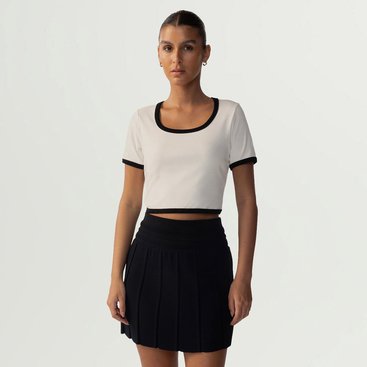 Blusa Fila Cropped Rib Feminina