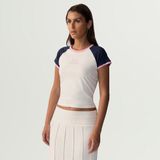 Off White/Marinho/Rosa Safira