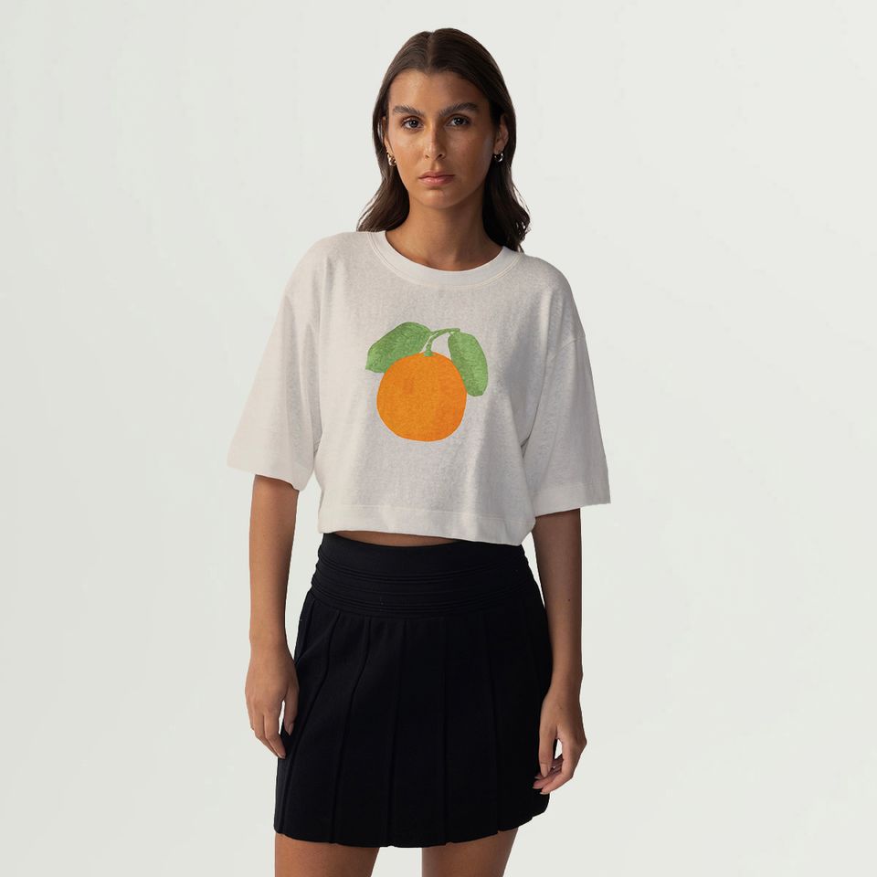 Camiseta Fila Oversized Orange Gt Feminina