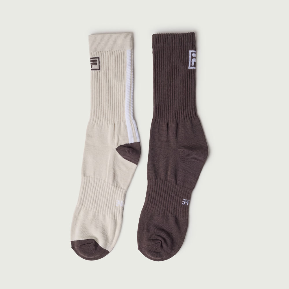 Meia Fila Latte F-Box Unisex