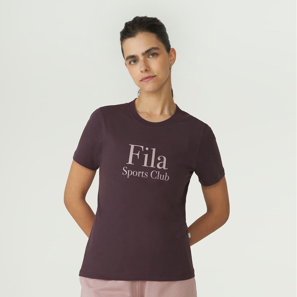 Camiseta Fila Regular Sports Club Graphic Feminina