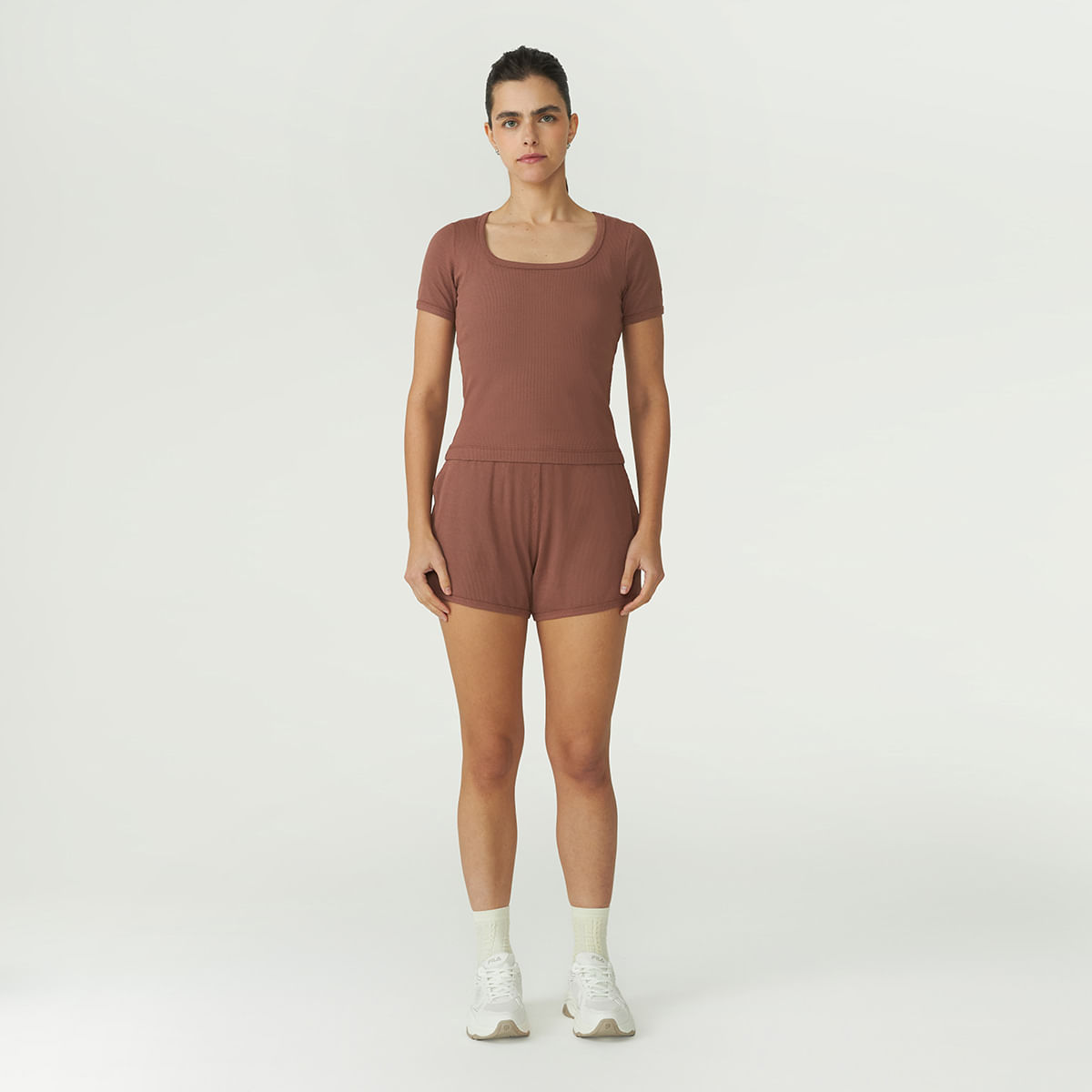Shorts Fila Rib Feminino — Fila
