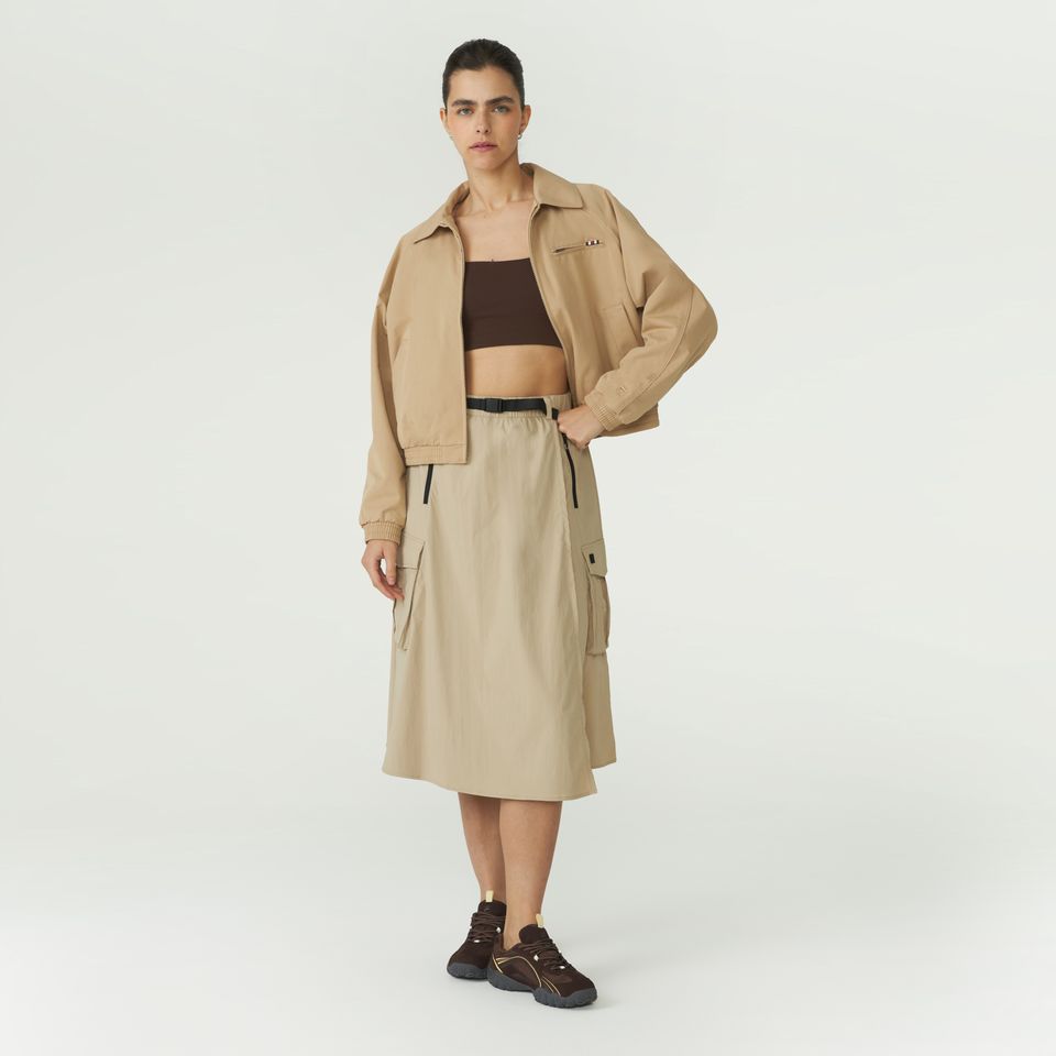 Saia Fila Midi Pockets Feminina