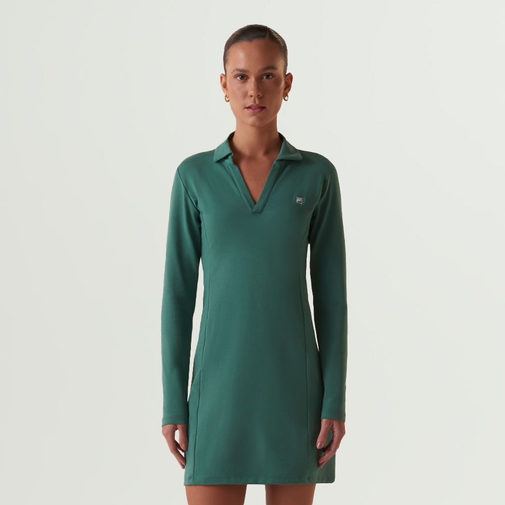 Vestido Fila Fit Polo Letter Touch Feminino
