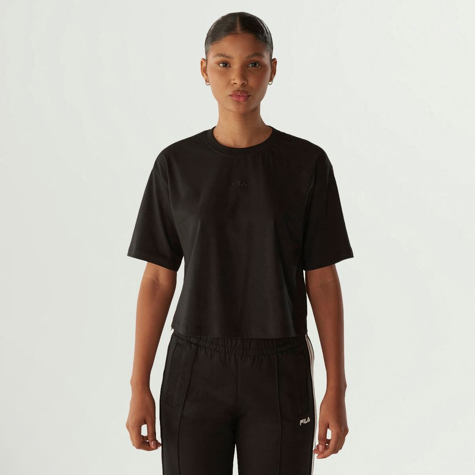 Camiseta Fila Cropped Comfort Classic Feminina