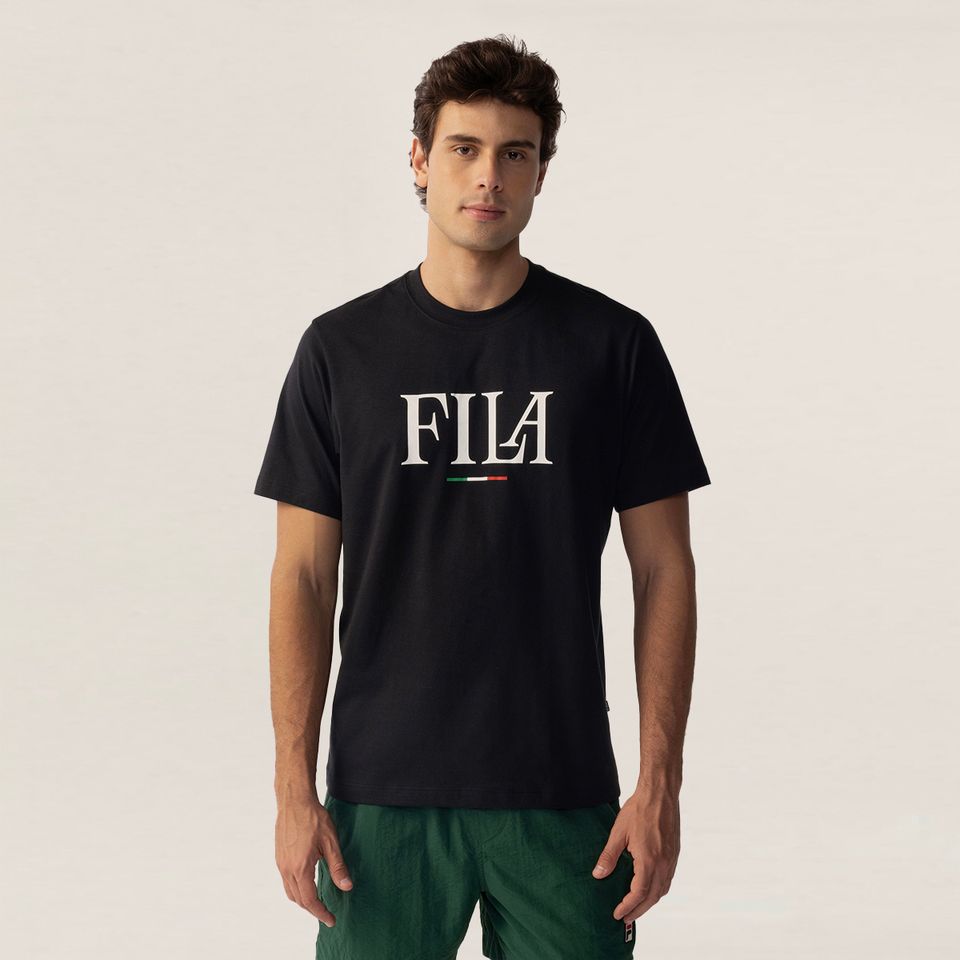 Camiseta Fila Regular Italy Letter Masculina