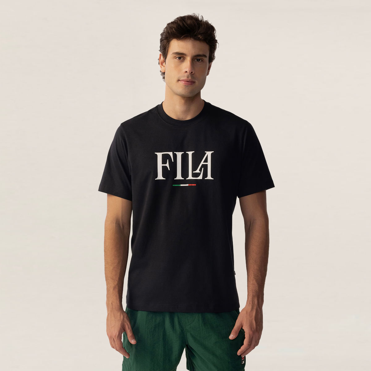 Camiseta Fila Regular Italy Letter Masculina