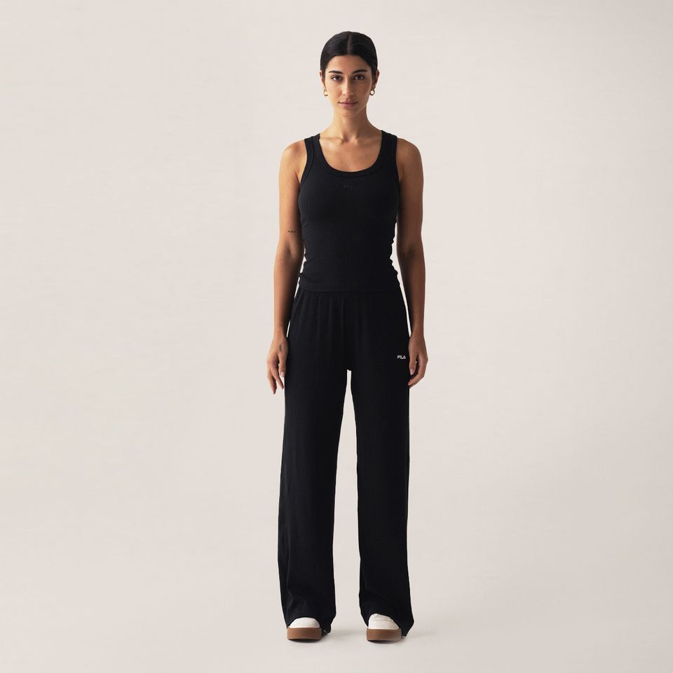 Calça Fila Wide Essentials Canelada Feminina