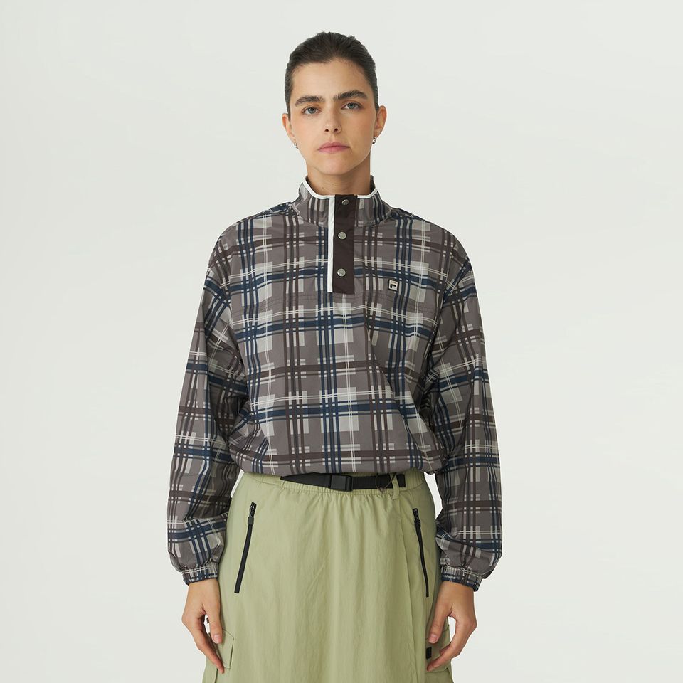 Jaqueta Fila Colorblock Anorak Feminina