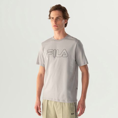 Camiseta Fila Regular Letter Outline Masculina — Fila