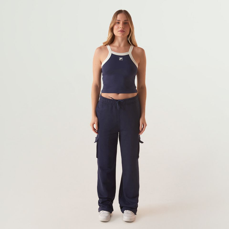 Calça Fila Comfort Cargo Letter Feminina