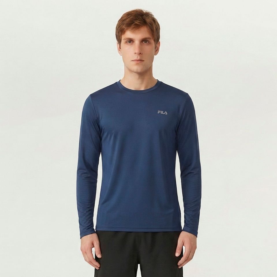 Camiseta Manga Longa Fila Basic Sports Masculina