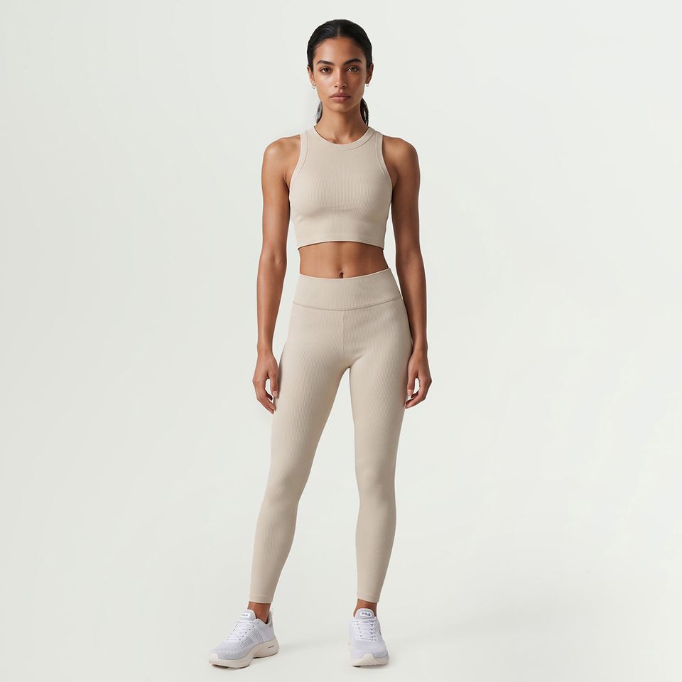Legging Fila Life Ribbed Iii Feminina