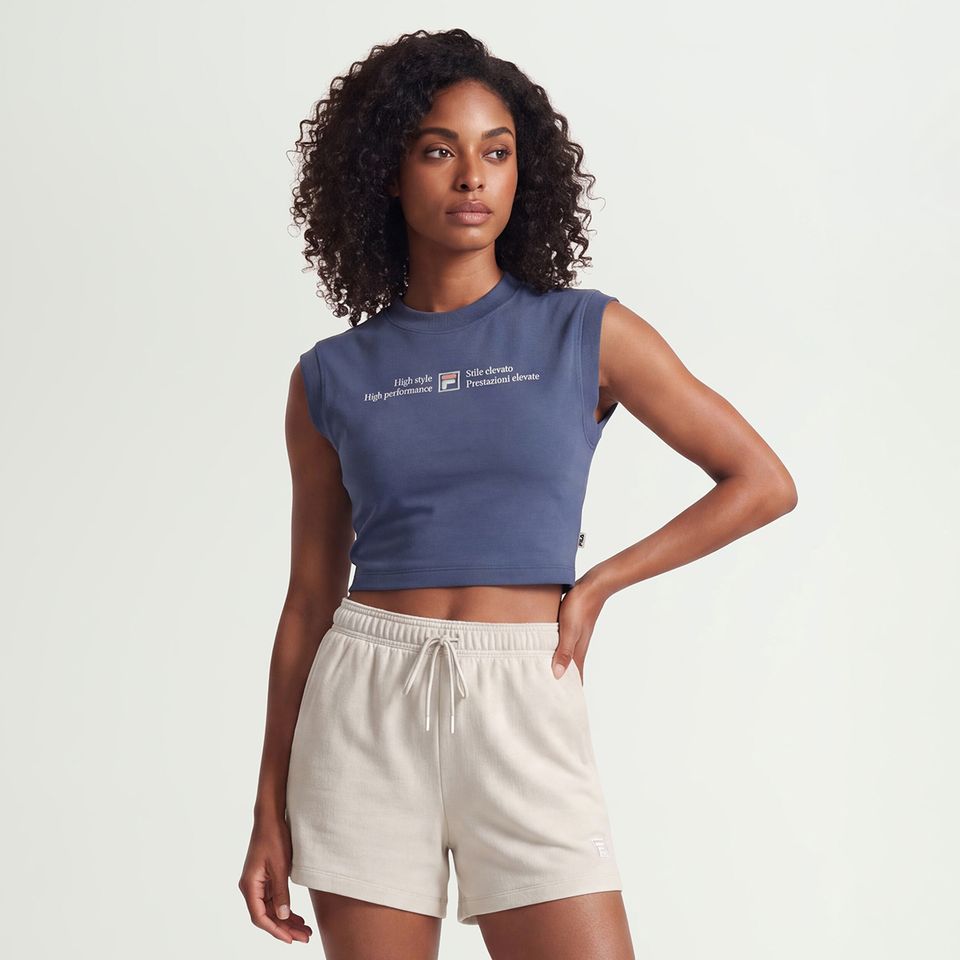 Regata Fila Cropped Stile Elevato Graphic Feminina