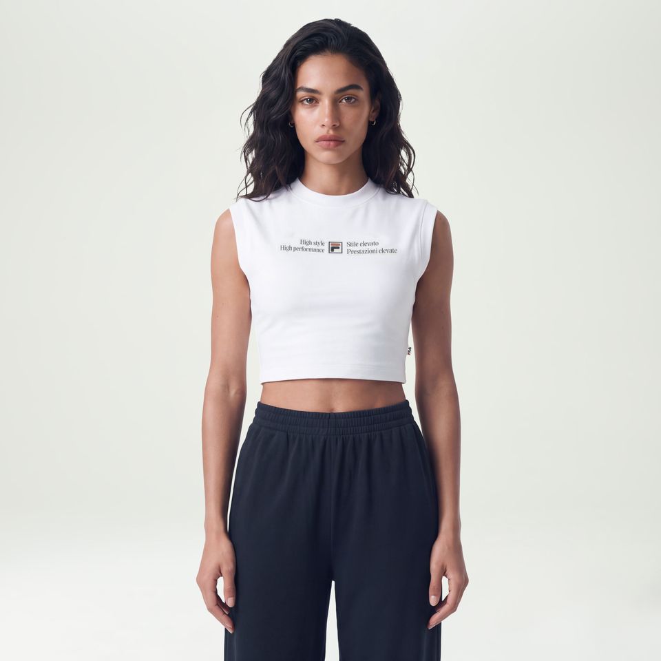 Regata Fila Cropped Stile Elevato Graphic Feminina