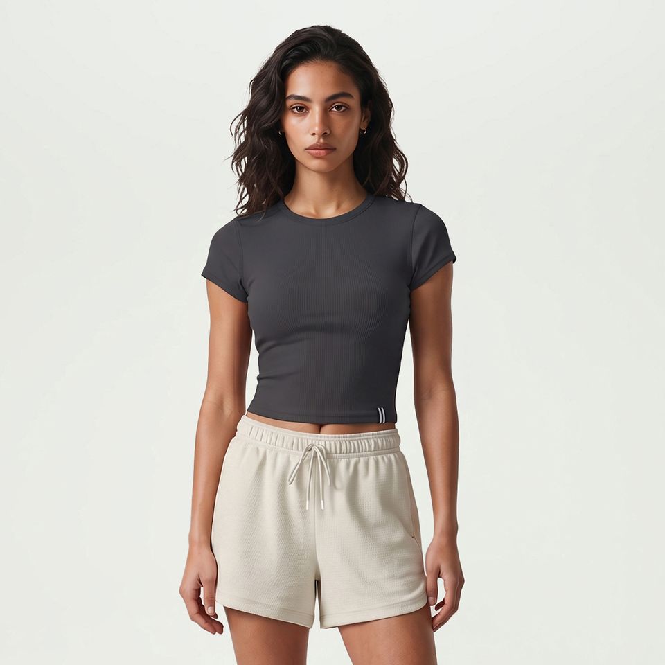 Camiseta Fila Cropped Life Ribbed Iii Feminina