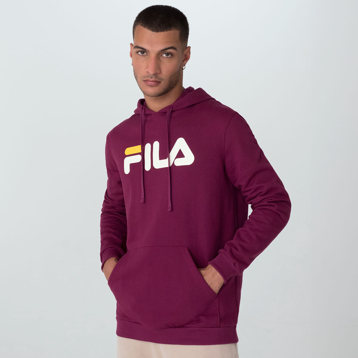 Casaco com Capuz Fila Comfort Letter Masculino