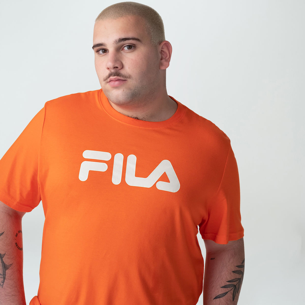 Camiseta Fila Letter Mid Plus Masculina
