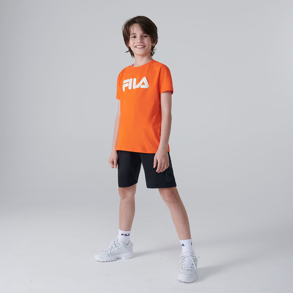 Bermuda Fila Basic Letter Infantil