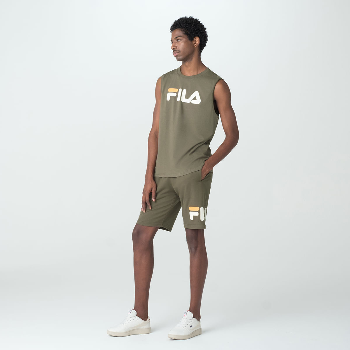 Bermuda Fila Basic Letter III Masculina