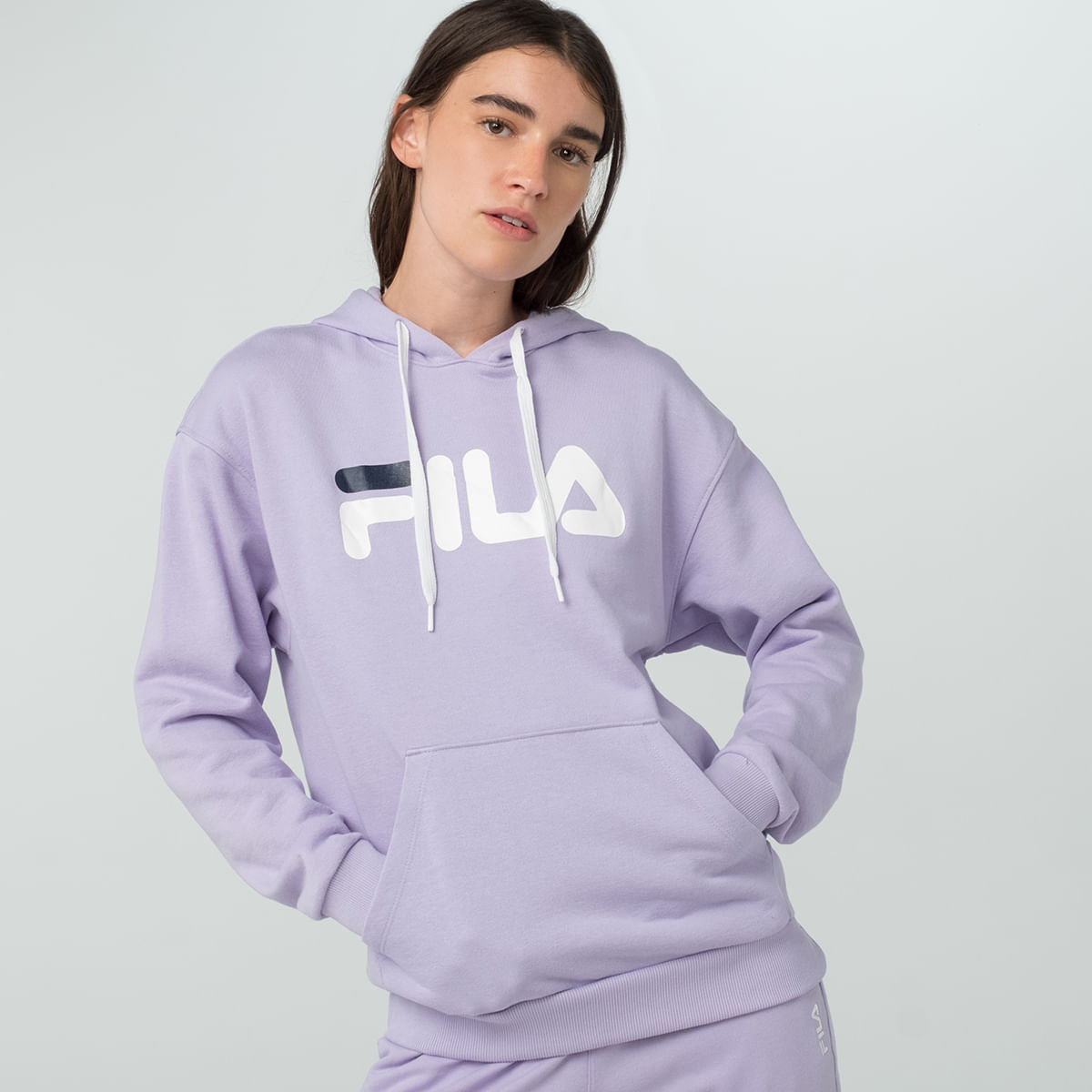 Casaco com Capuz Fila Comfort Letter II Feminino