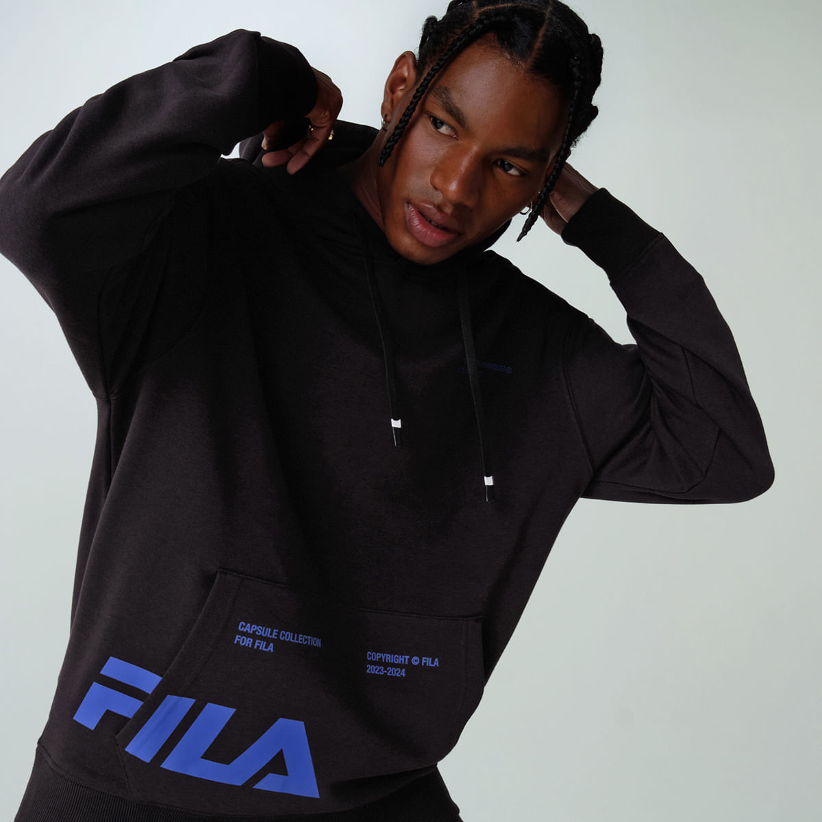 Casaco com Capuz Fila French Terry Unissex