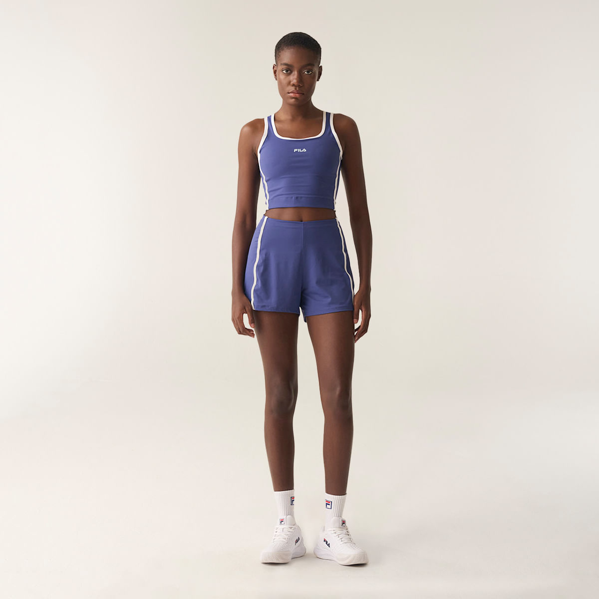 Shorts Fila Duplo Regular Tennis Sports Club Feminino